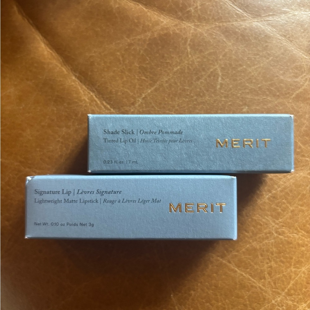 Merit Shade Slick and Signature Lip Set